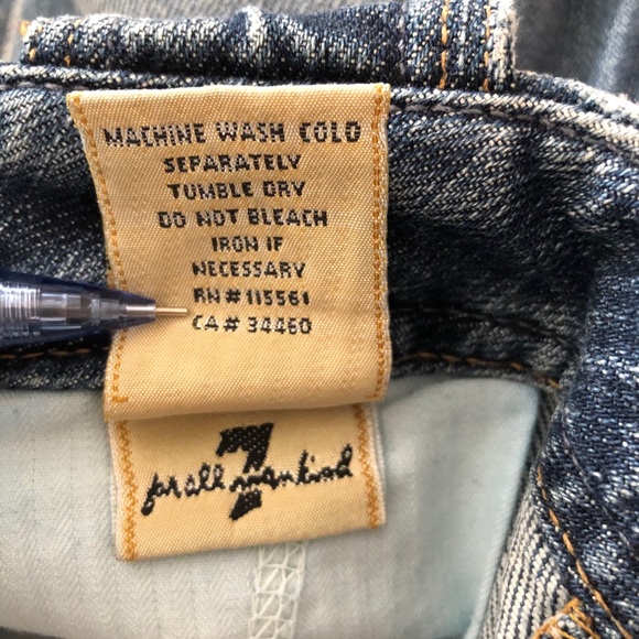 7 For All Mankind Trouser Short p167B080U-080U - Picture 13 of 13